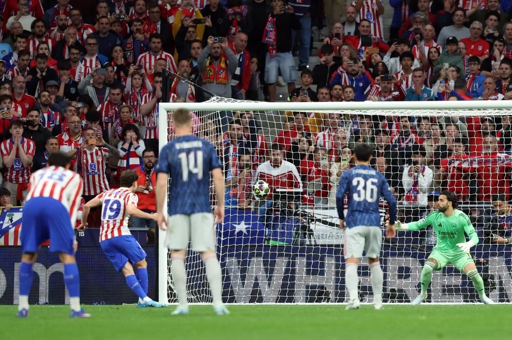 El Atlético dominó las occiones ofensivas del juego en la semifinal de la Champions League